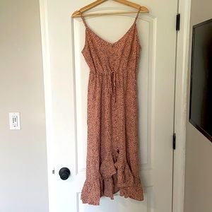 RAILS Frida MIDI Dress in Rose Spotted